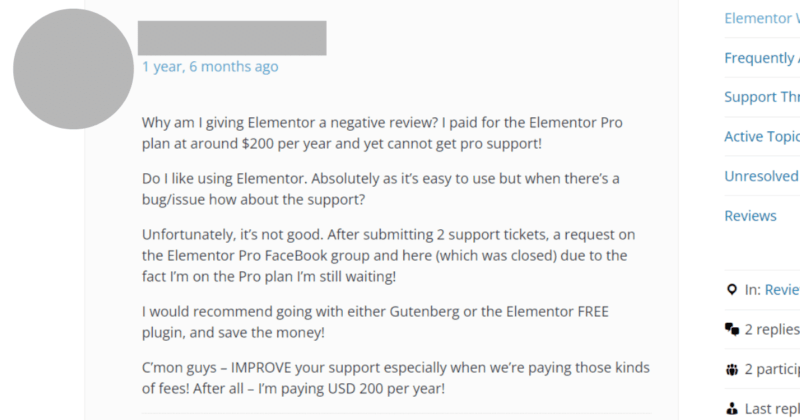 Elementor Sucks Because of This 1 Mammoth Reason | elementor support sucks thread