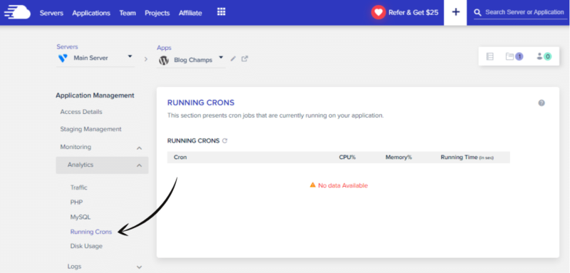 An Honest Cloudways Review From Your Average Joe | cloudways check running crons 1