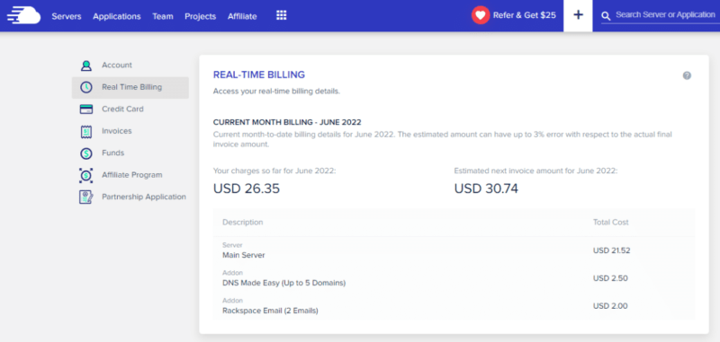 An Honest Cloudways Review From Your Average Joe | cloudways real time billing